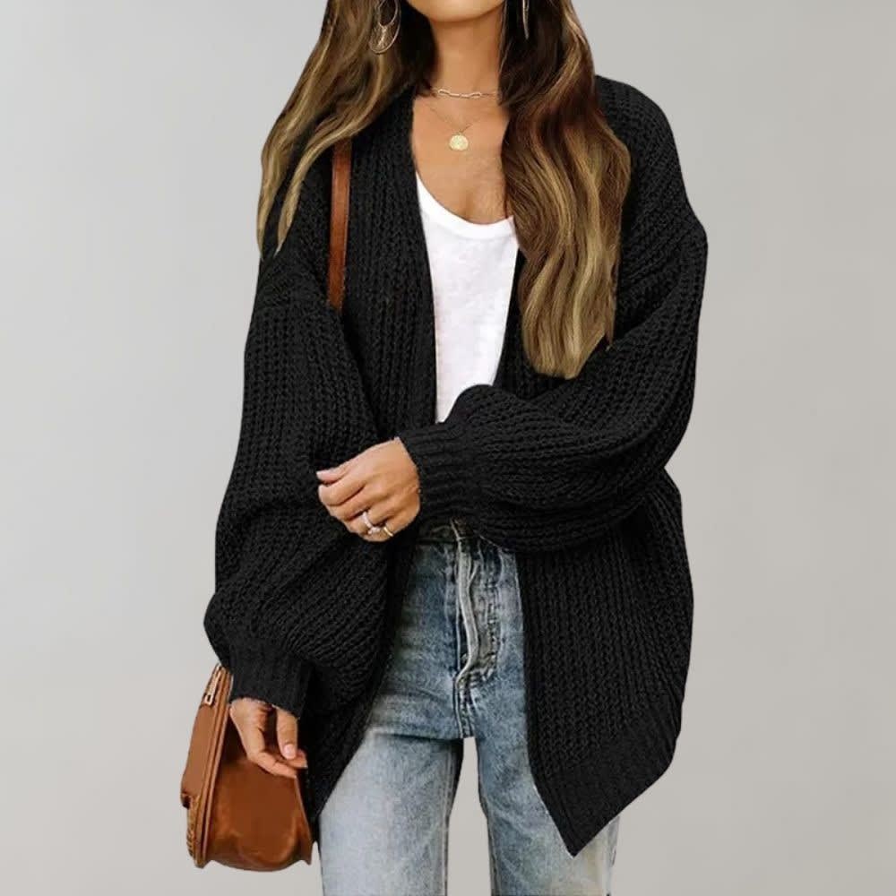 Caitlin Chunky Knit Open Front Cardigan