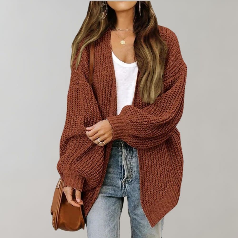Caitlin Chunky Knit Open Front Cardigan_2