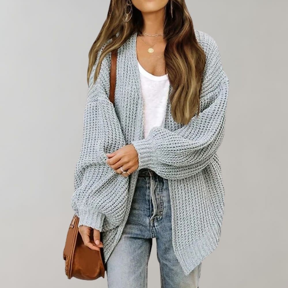 Caitlin Chunky Knit Open Front Cardigan
