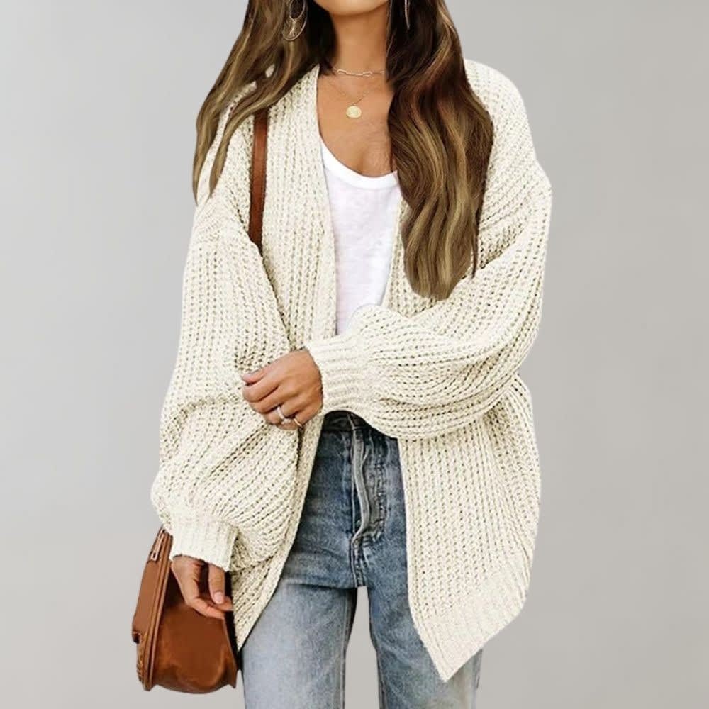 Caitlin Chunky Knit Open Front Cardigan_5