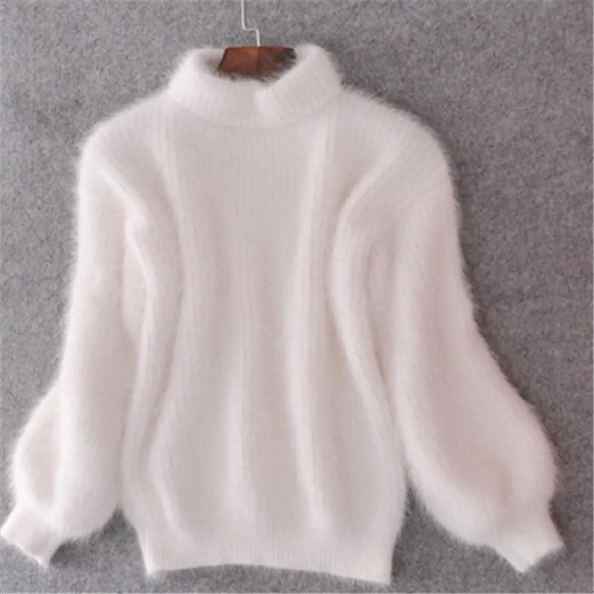 Amara Fluffy High Neck Knitted Jumper_2