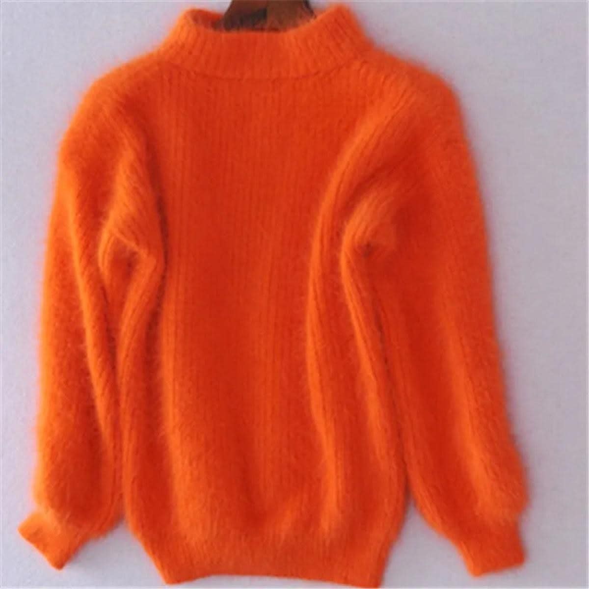 Amara Fluffy High Neck Knitted Jumper_5