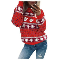 Bronte Funny Santa Snowflake Christmas Jumper