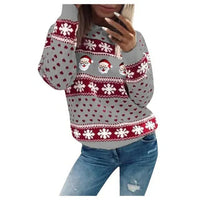 Bronte Funny Santa Snowflake Christmas Jumper