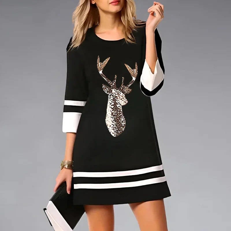 Indra Funny Christmas Jumper Dress