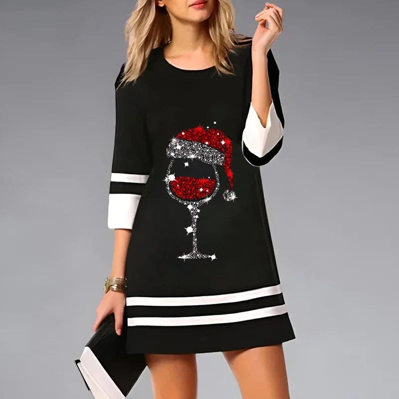 Indra Funny Christmas Jumper Dress