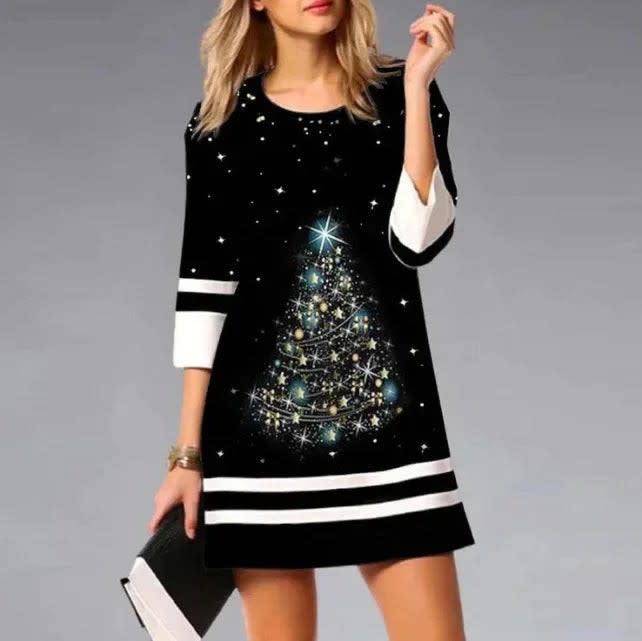 Indra Funny Christmas Jumper Dress
