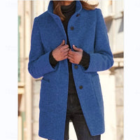 Tamsin Stand Collar Textured Winter Coat