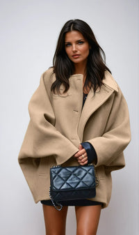 Fern Cape Sleeve Short Winter Coat