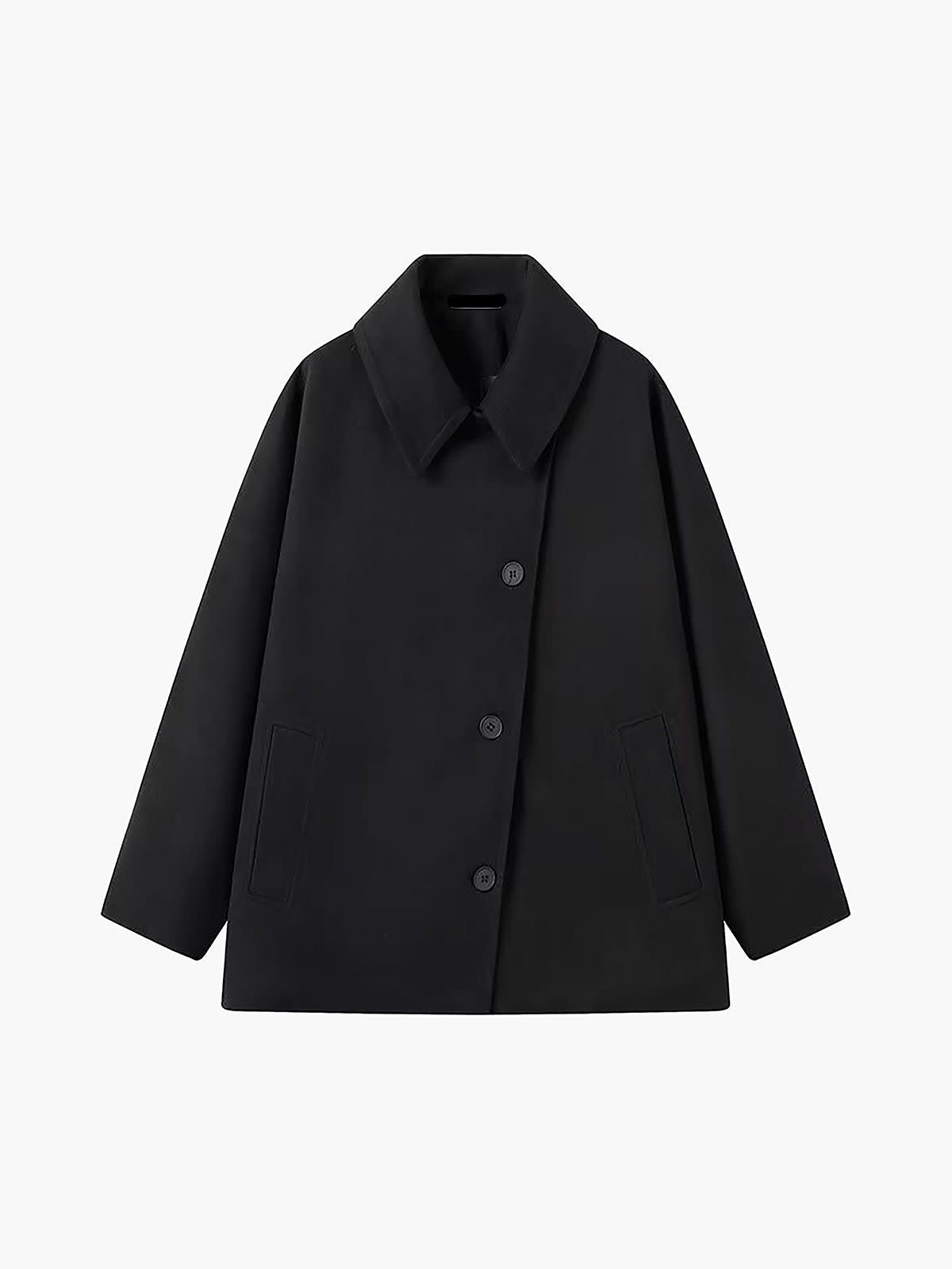 Fern Cape Sleeve Short Winter Coat_6