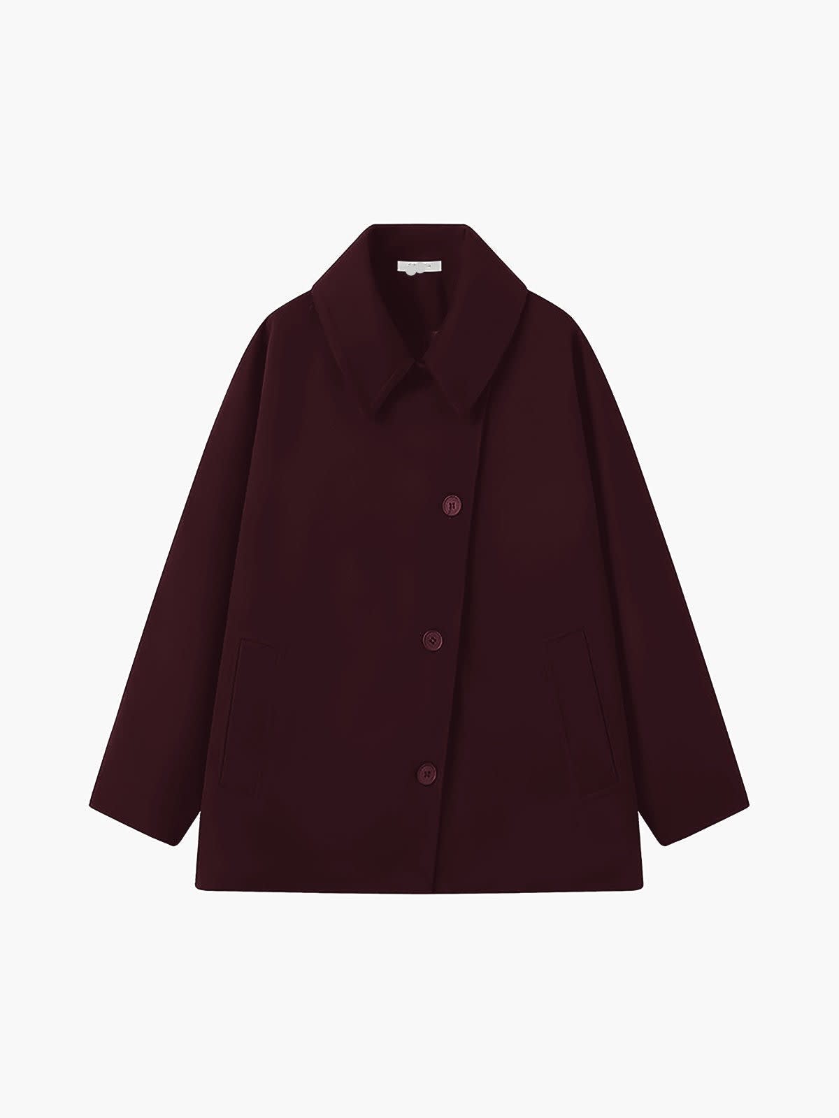 Fern Cape Sleeve Short Winter Coat_9