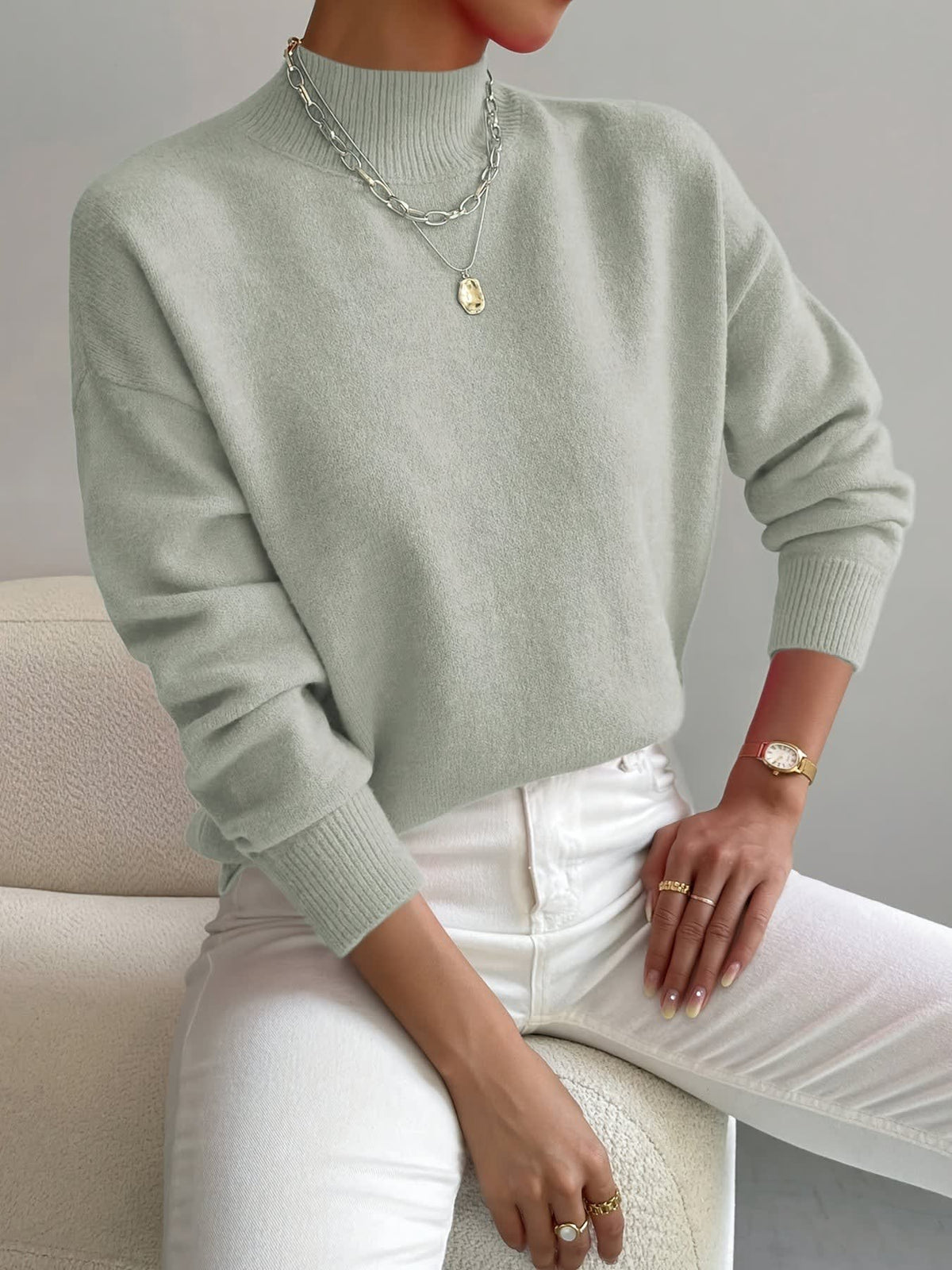 Antonia Relaxed Fine Gauge Knitted Jumper_1