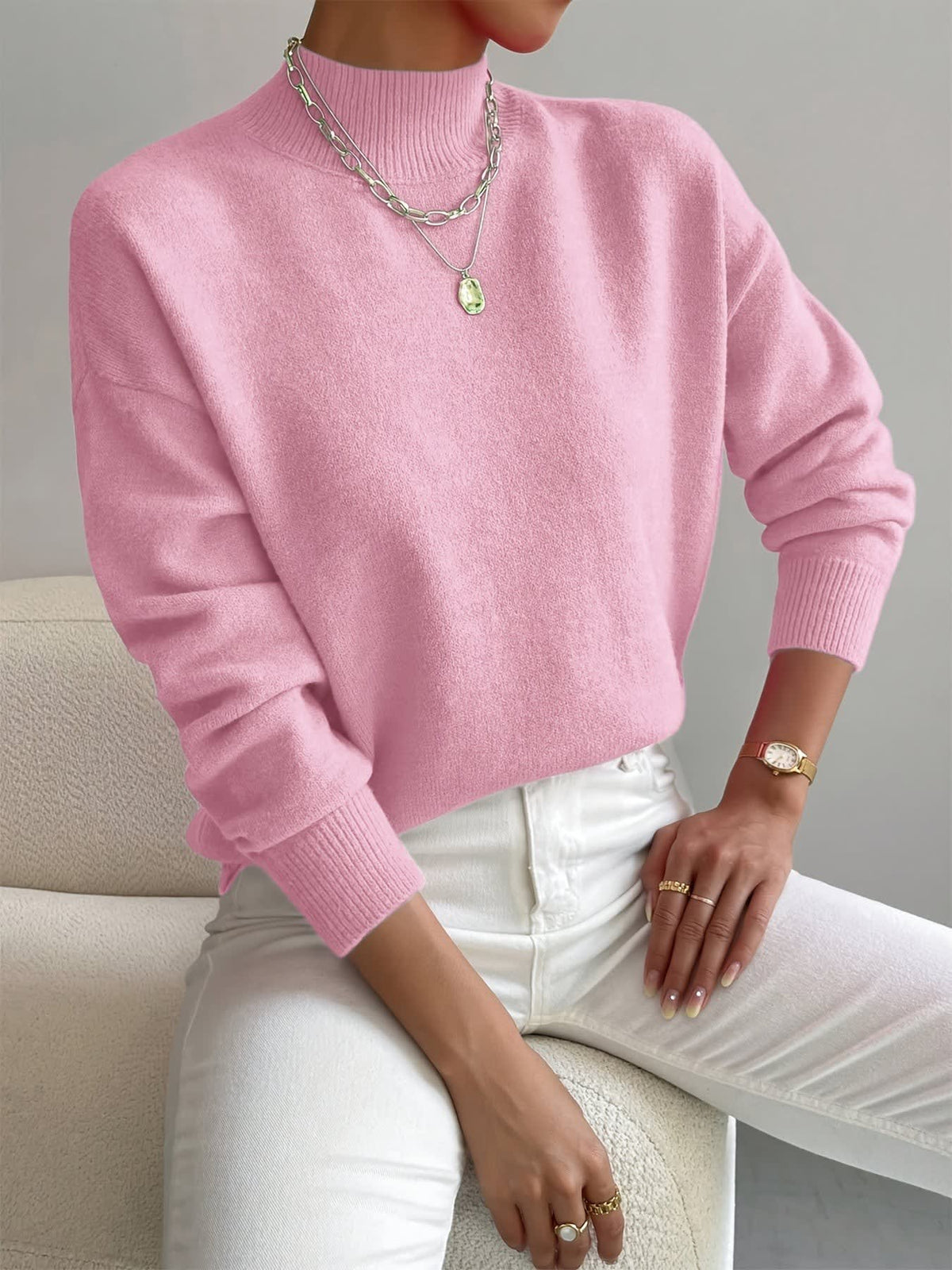 Antonia Relaxed Fine Gauge Knitted Jumper_3