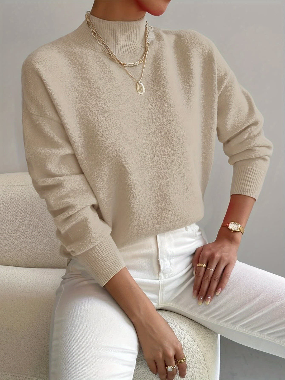 Antonia Relaxed Fine Gauge Knitted Jumper