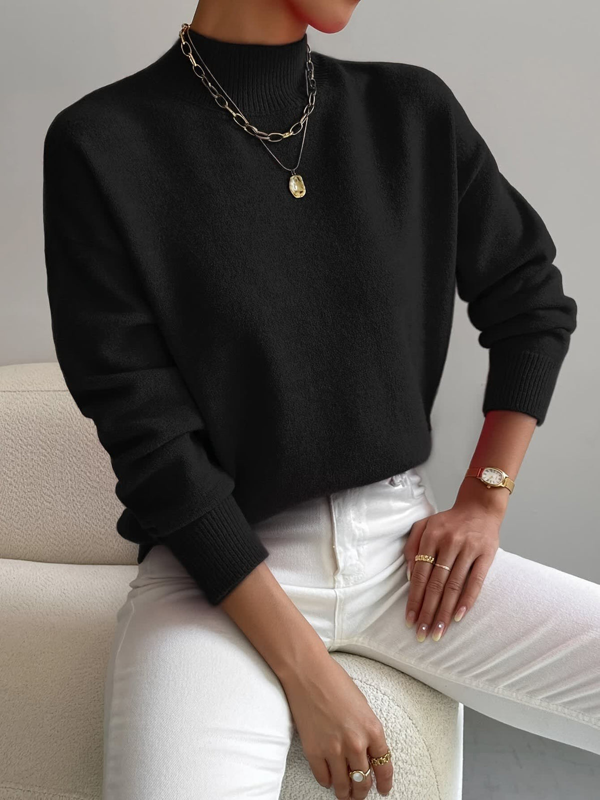 Antonia Relaxed Fine Gauge Knitted Jumper_6