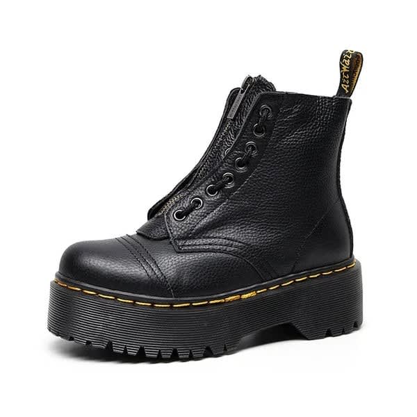 Annabel Chunky Platform Lace Up Ankle Boots