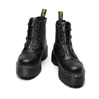 Annabel Chunky Platform Lace Up Ankle Boots