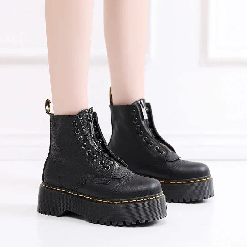 Annabel Chunky Platform Lace Up Ankle Boots_4