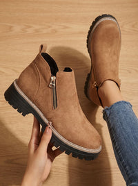 Damaris Arch Support Lug Sole Ankle Boots