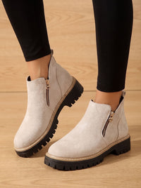 Damaris Arch Support Lug Sole Ankle Boots