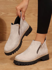 Damaris Arch Support Lug Sole Ankle Boots