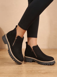 Damaris Arch Support Lug Sole Ankle Boots