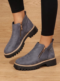 Damaris Arch Support Lug Sole Ankle Boots