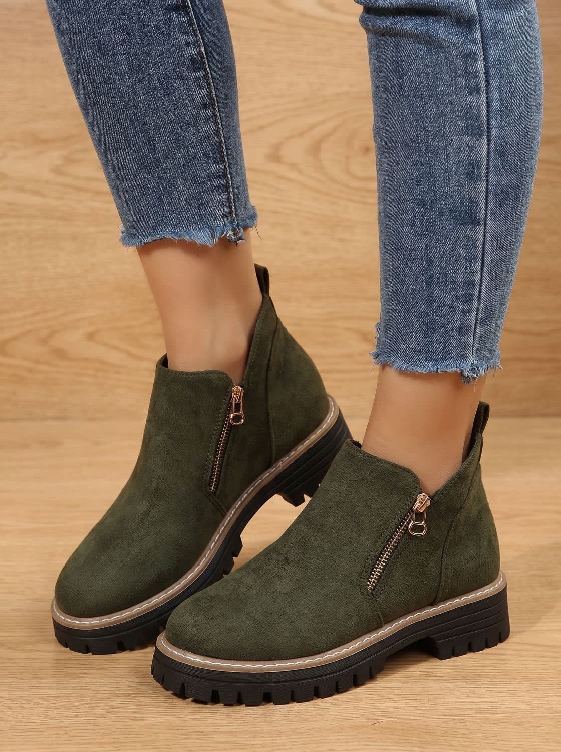 Damaris Arch Support Lug Sole Ankle Boots_8