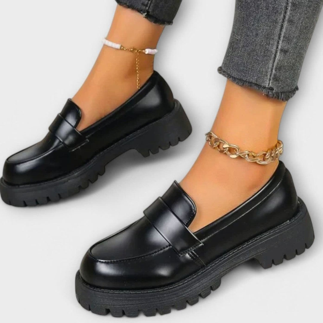 Ottilie Chunky Platform Penny Loafers