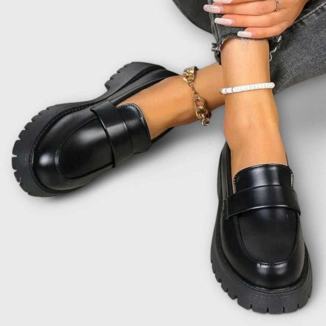 Ottilie Chunky Platform Penny Loafers