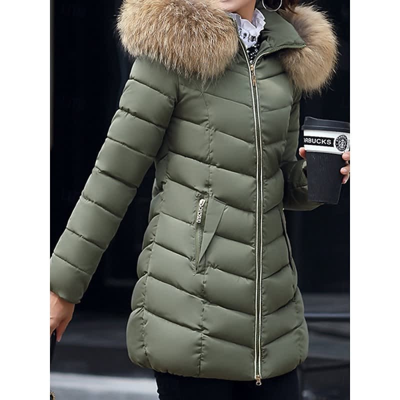Gemma Faux Fur Hood Quilted Puffer Coat_3