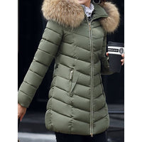 Gemma Faux Fur Hood Quilted Puffer Coat