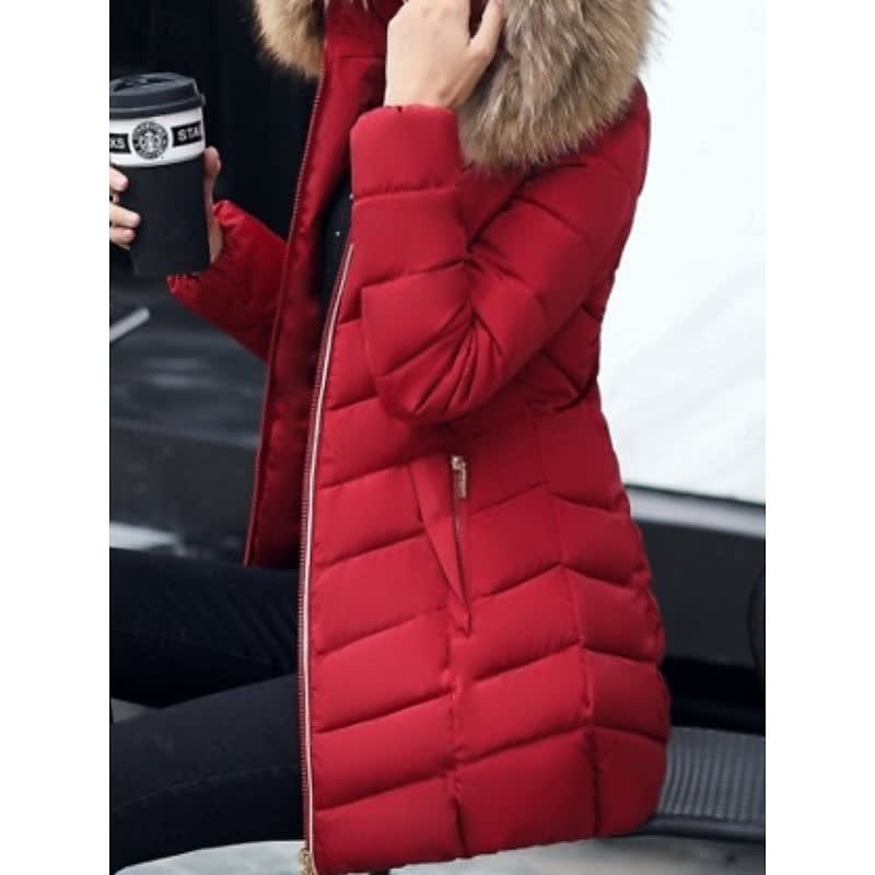Gemma Faux Fur Hood Quilted Puffer Coat_6