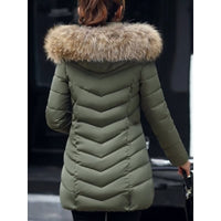 Gemma Faux Fur Hood Quilted Puffer Coat