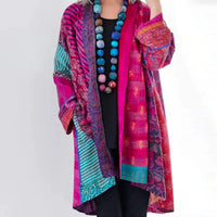 Felicity Boho Patchwork Long Cardigan for Women