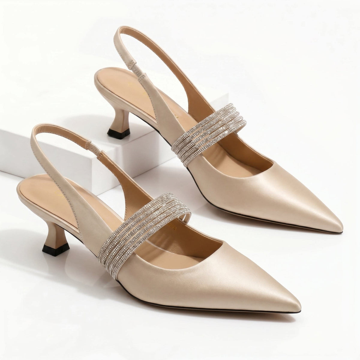 Sunniva Crystal Slingback Kitten Heels_2
