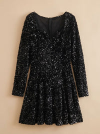 Juno Sequin Sweetheart Christmas Party Mini Dress