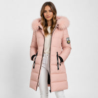 Greta Faux Fur Hood Longline Puffer Coat