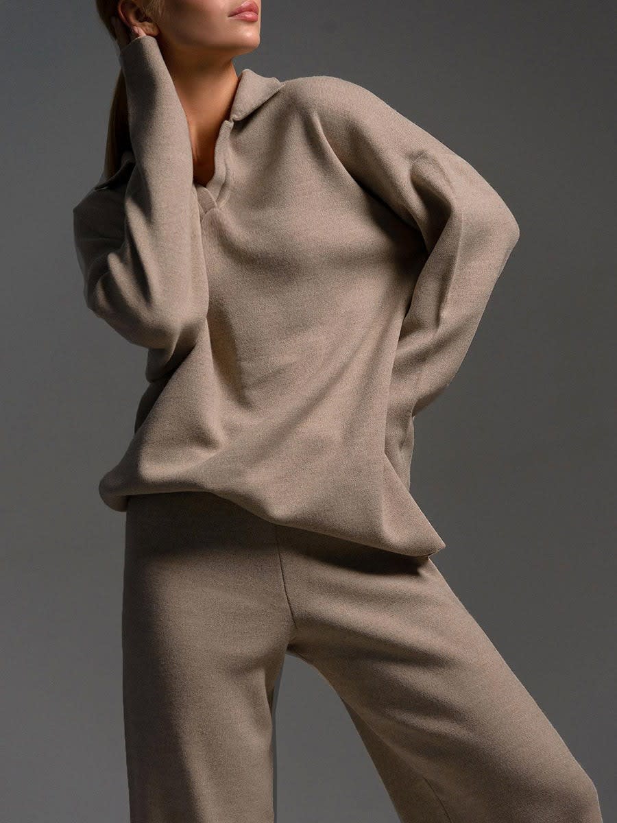 Naomi Polo Collar Knit Co-ord Set