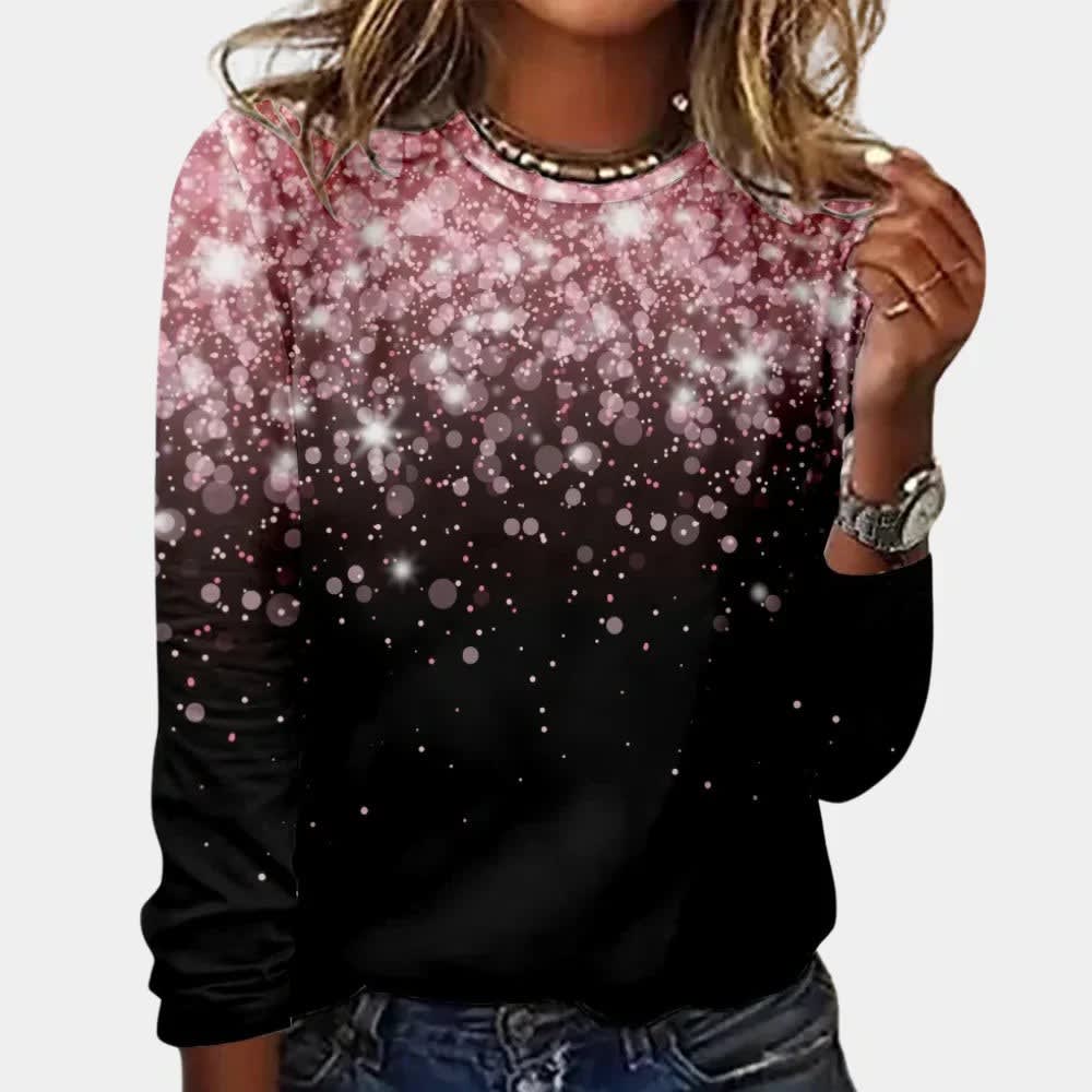 Orla Sparkle Print Ombre Christmas Jumper