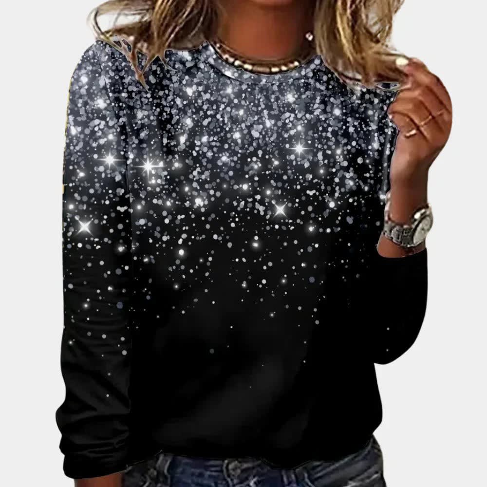 Orla Sparkle Print Ombre Christmas Jumper_6
