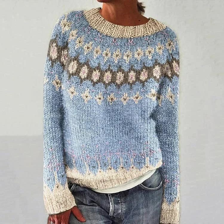Delphine Fair Isle Yoke Womens Christmas Jumper_1