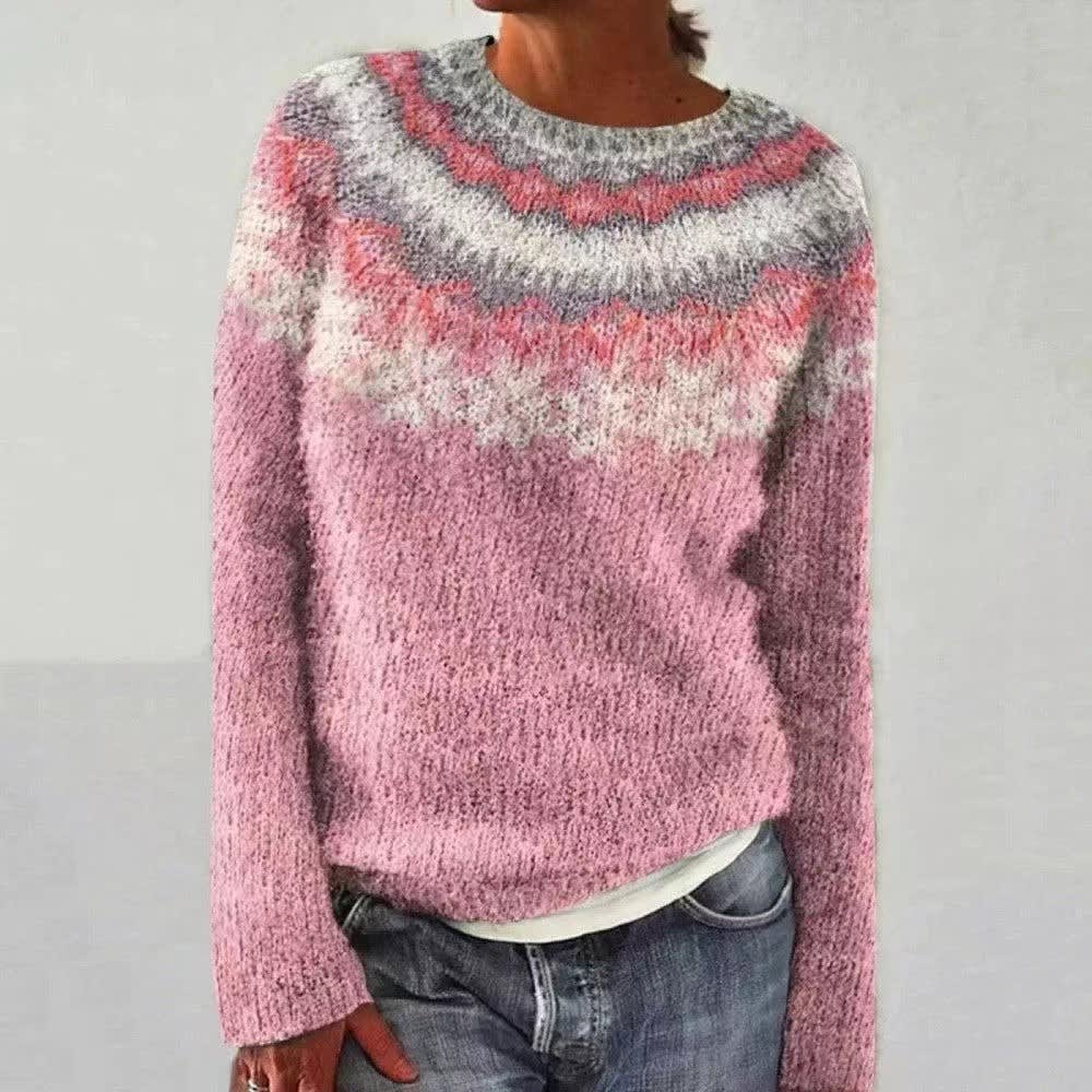 Delphine Fair Isle Yoke Womens Christmas Jumper_10