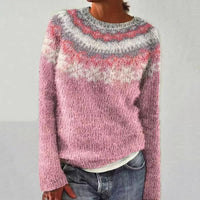 Delphine Fair Isle Yoke Womens Christmas Jumper