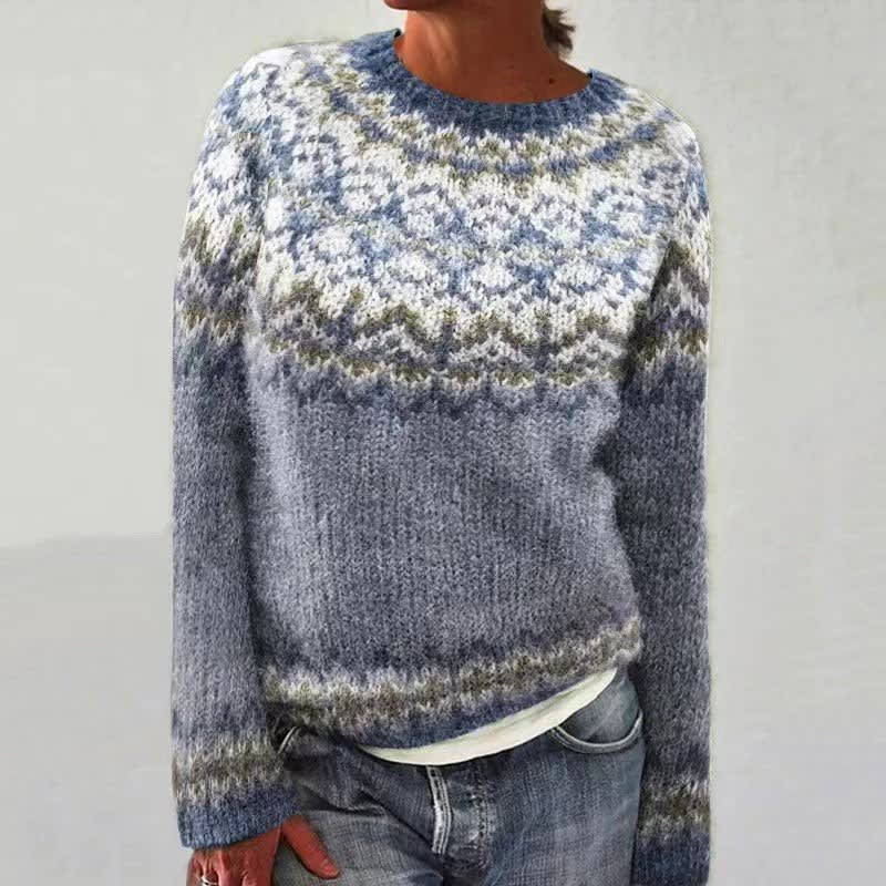 Delphine Fair Isle Yoke Womens Christmas Jumper