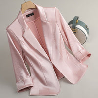 Wren Satin Open Front Dress Blazer