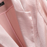 Wren Satin Open Front Dress Blazer