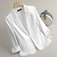 Wren Satin Open Front Dress Blazer