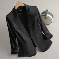 Wren Satin Open Front Dress Blazer