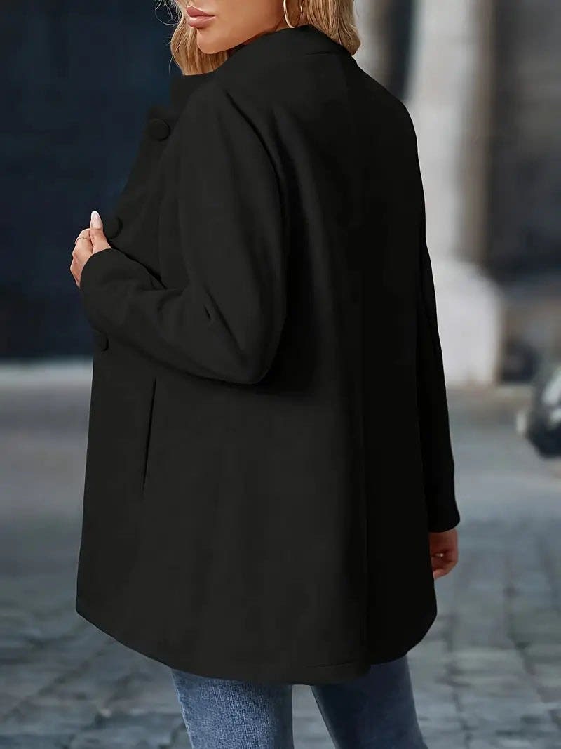 Opal Stand Collar Fitted Winter Coat_11